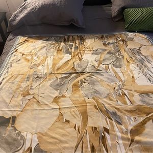 Large silk feel scarf 48 by 48 inches